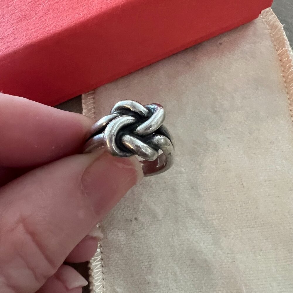 James Avery Retired Lover's Knot Ring - Sterling Silver Size 5